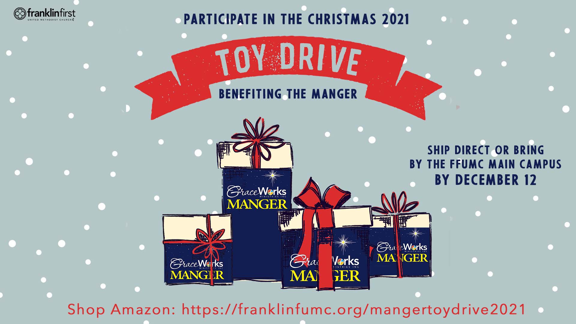 Toy Drive for the Manger 2021 Slide